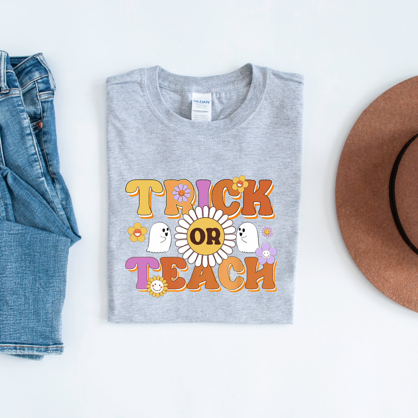 DTF TRICK OR TEACH RETRO TRANSFER