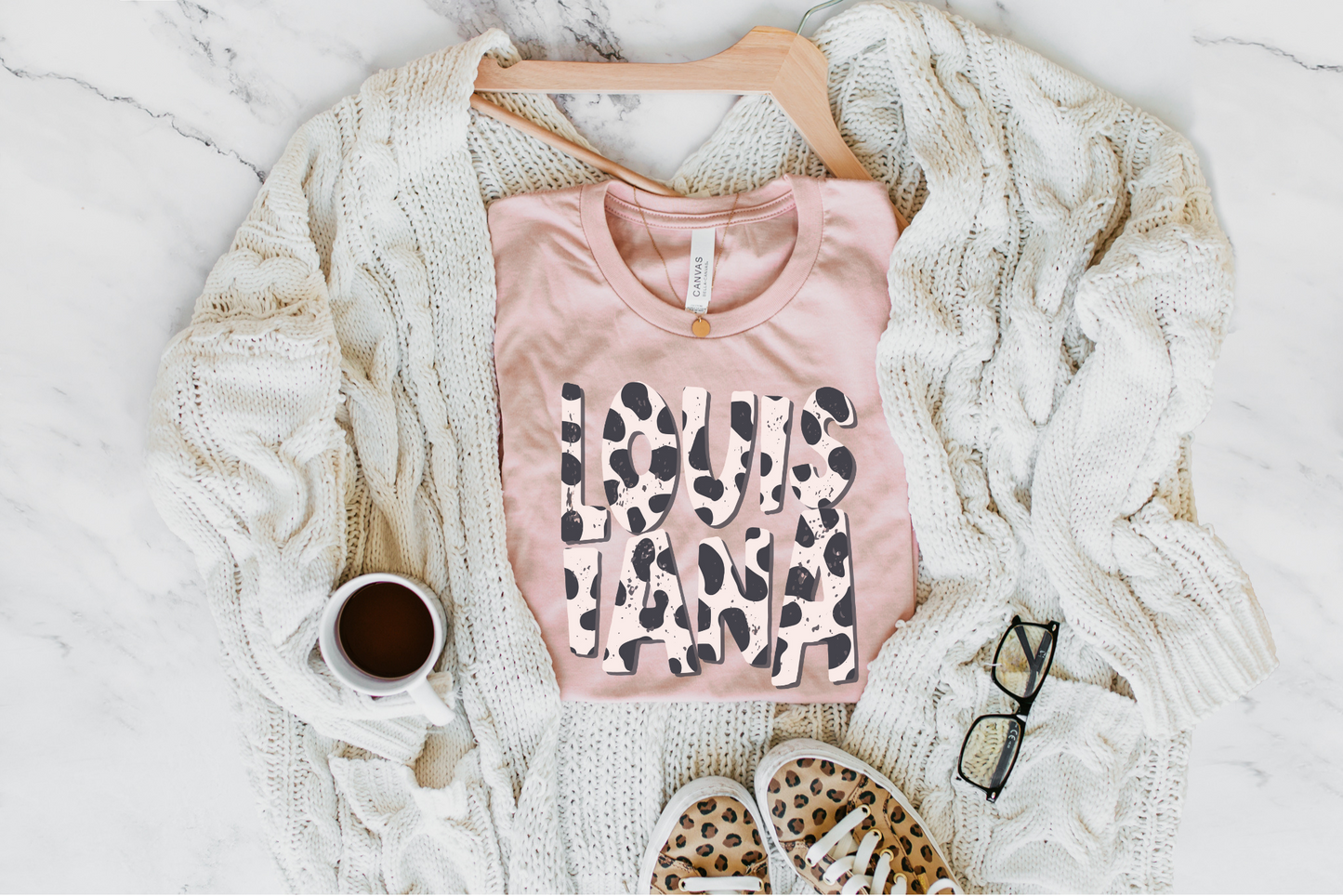 DTF LOUISIANA BOHO DALMATIAN TRANSFER
