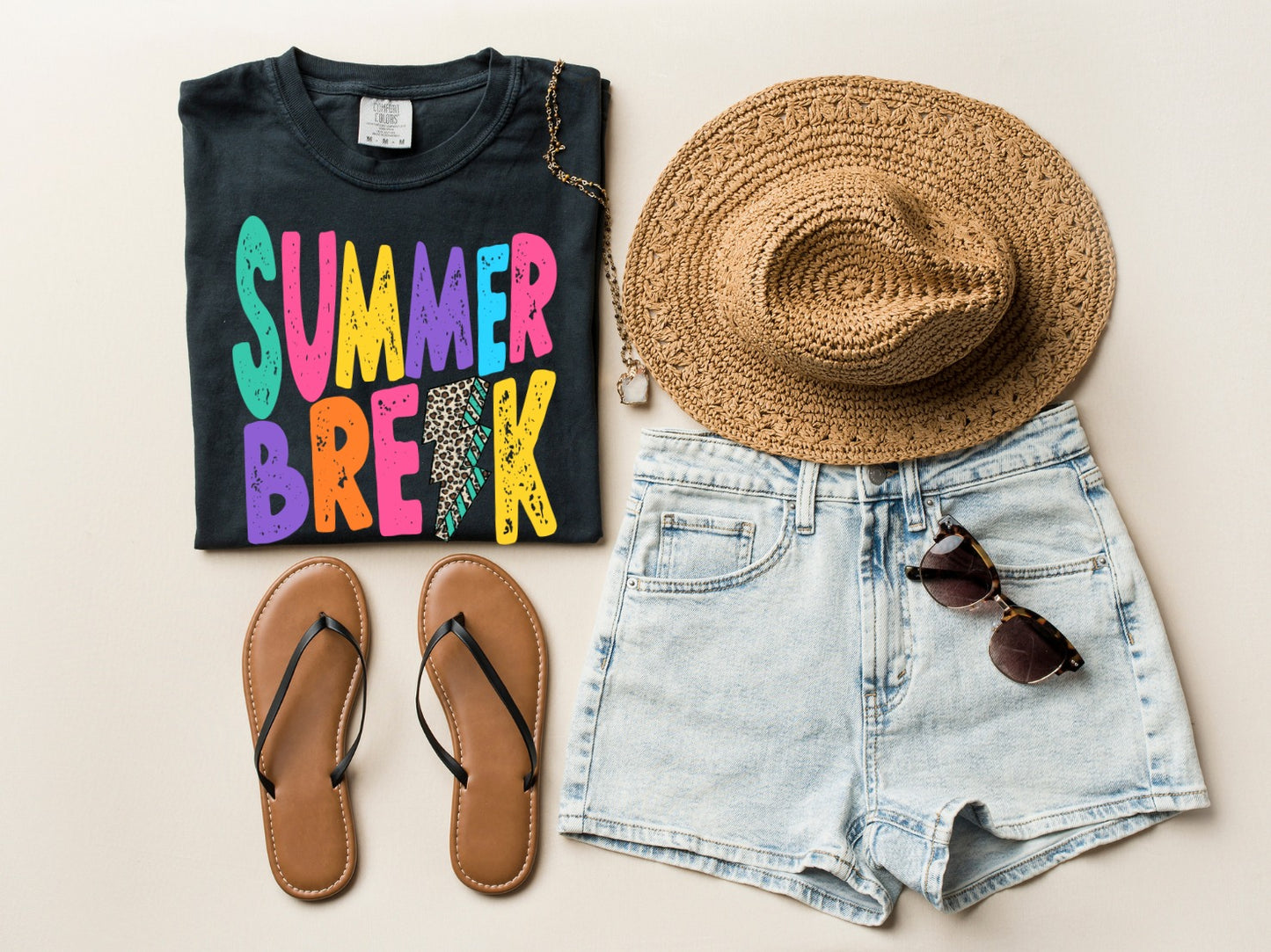 DTF SUMMER BREAK MULTICOLOR LB TRANSFER