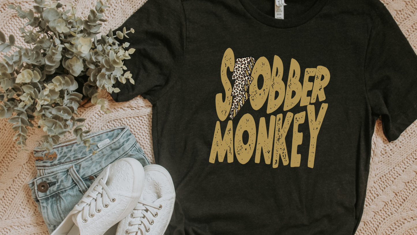 DTF SLOBBER MONKEY GOLD LB TRANSFER