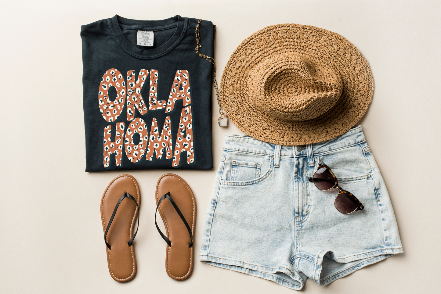 DTF BOHO OKLAHOMA LEOPARD TRANSFER