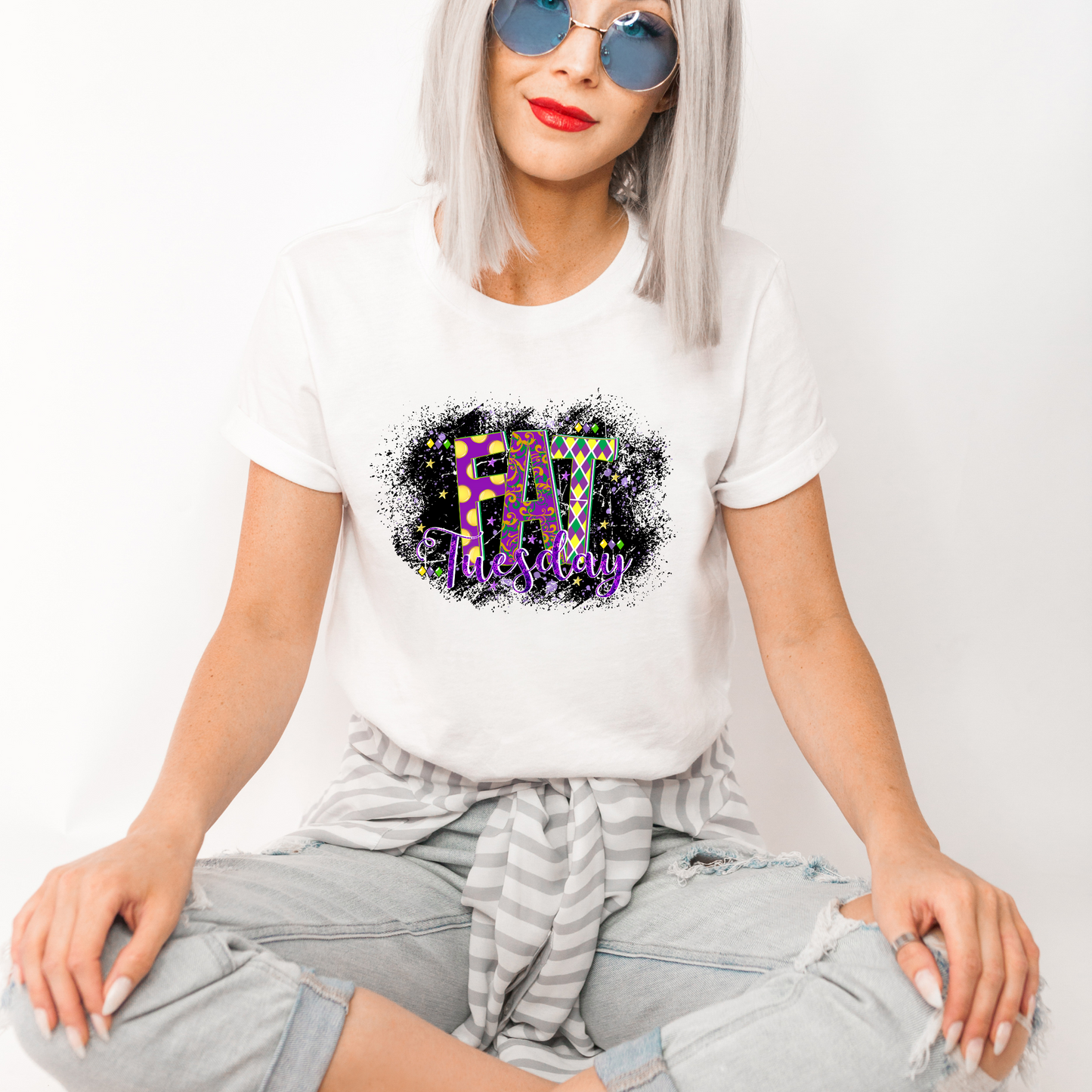 DTF FAT TUESDAY BLACK SPLATTER TRANSFER