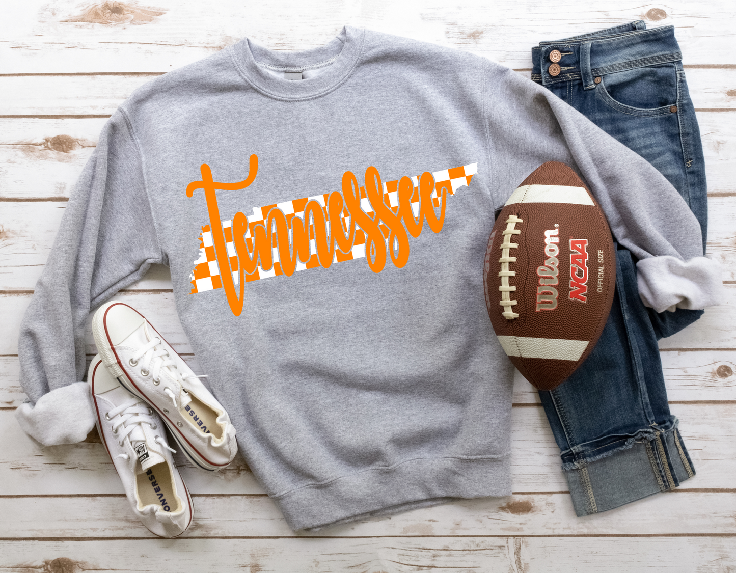 DTF TENNESSEE ORANGE/WH CHECKERED STATE TRANSFER