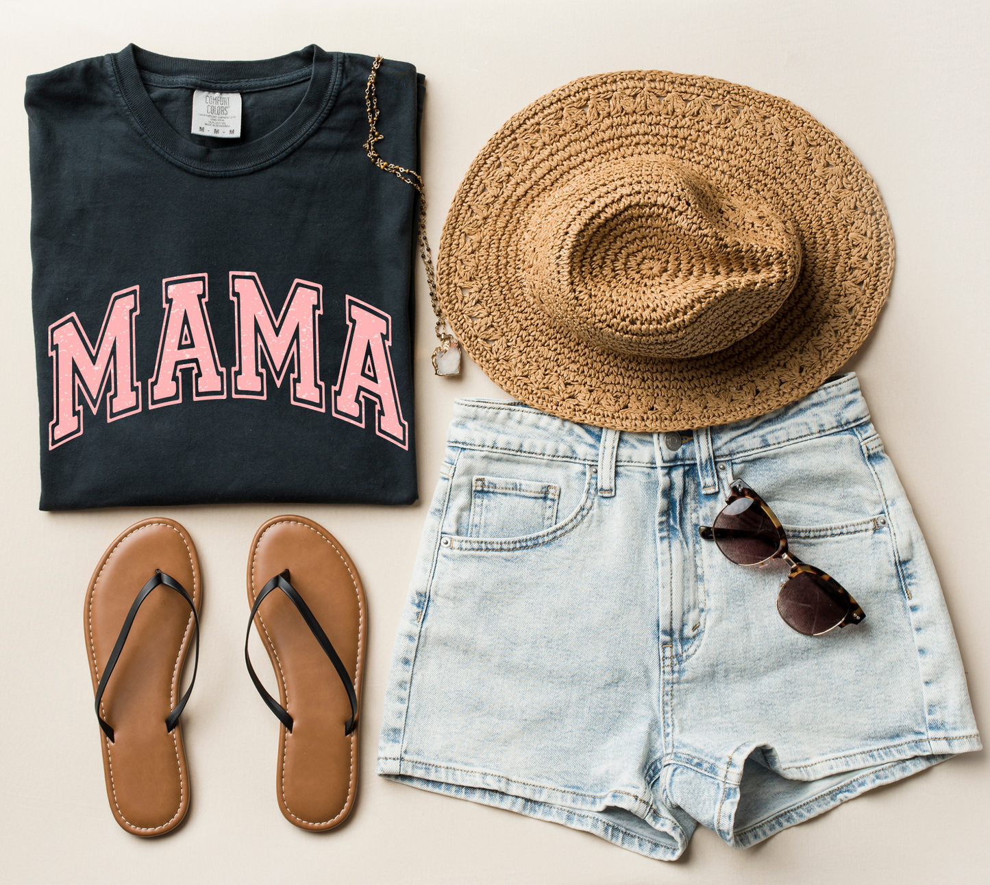 DTF MAMA CURVED COLLEGIATE TRANSFER