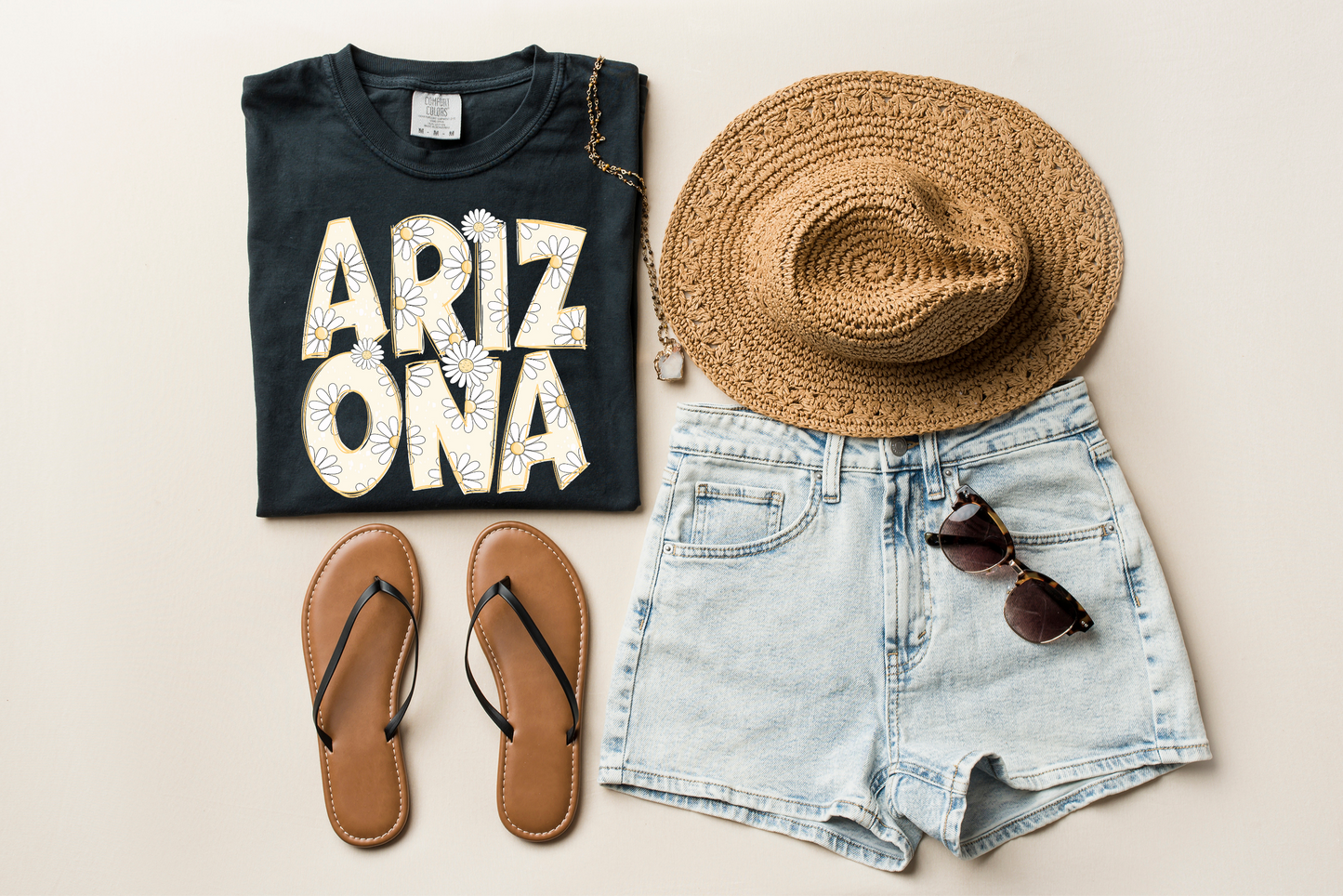 DTF ARIZONA YELLOW DAISY TRANSFER