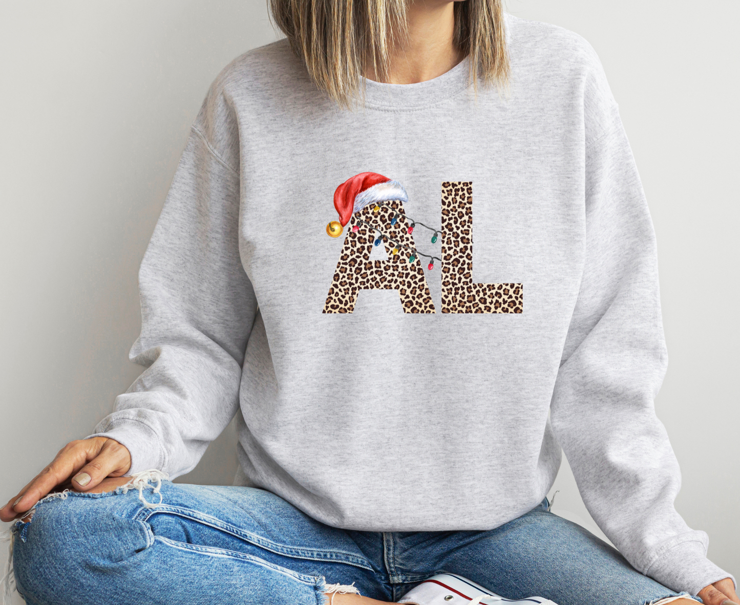 DTF ALABAMA LEO CHRISTMAS HAT TRANSFER