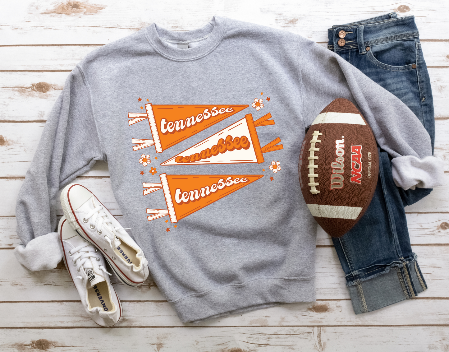 DTF TENNESSEE NON-DISTRESSED PENNANT FLAG TRANSFER