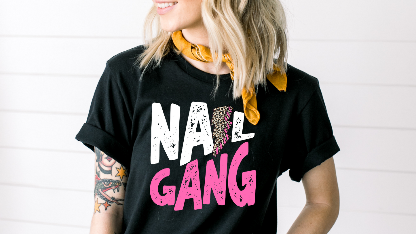 DTF NAIL GANG WHITE/PINK LB TRANSFER