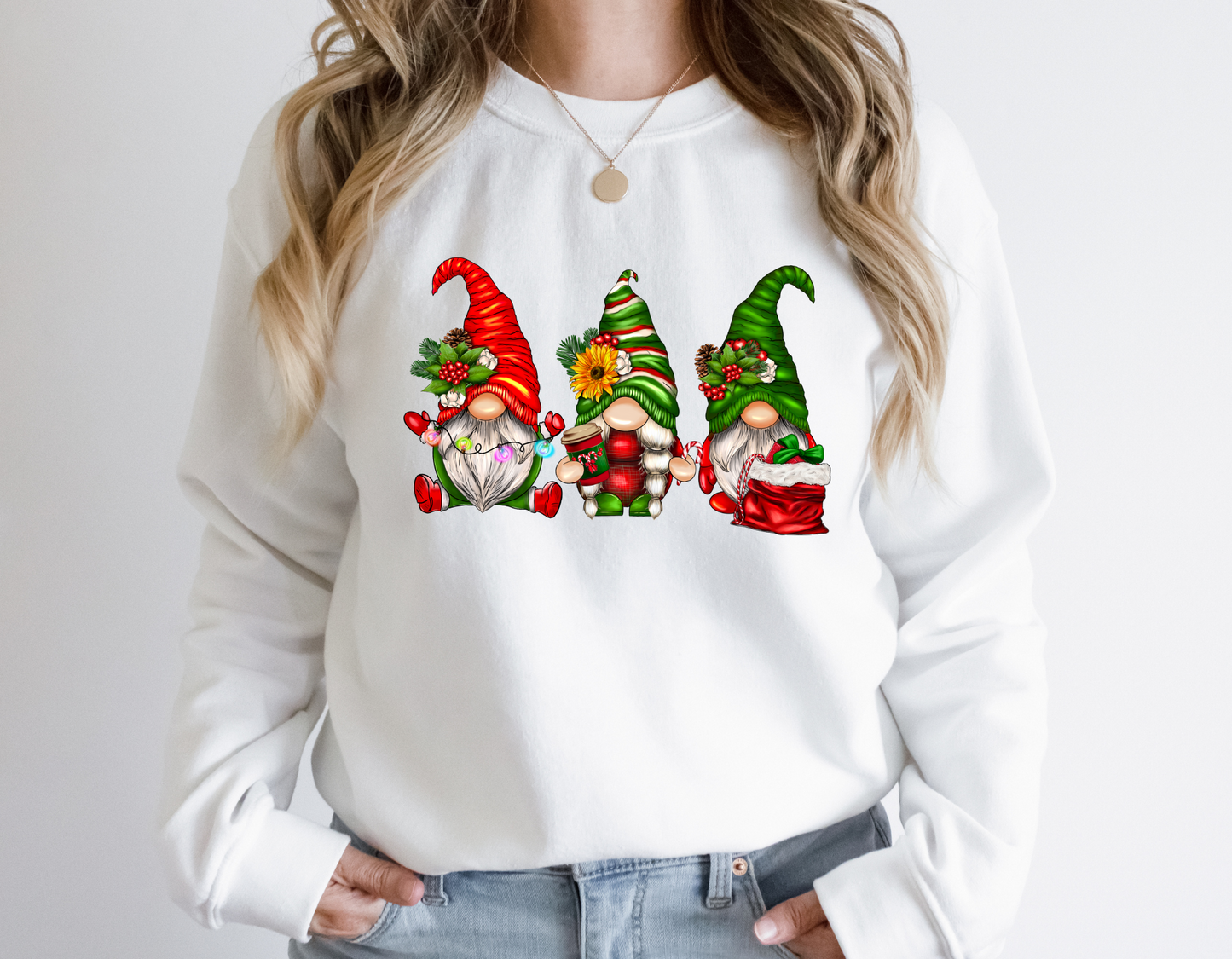 DTF THREE CHRISTMAS GNOMES TRANSFER