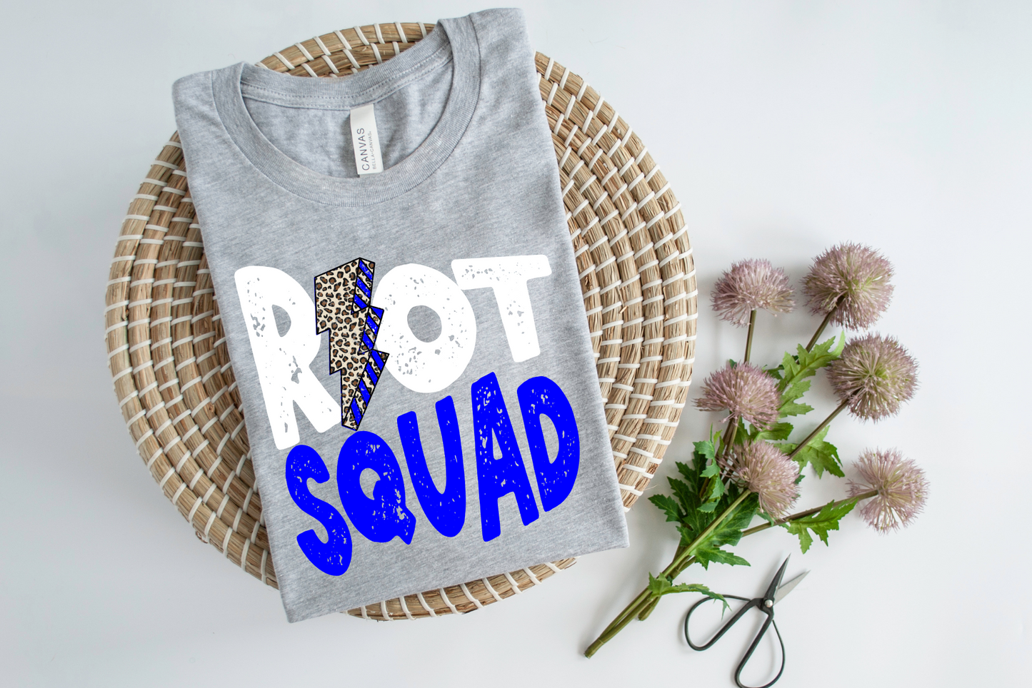 DTF RIOT SQUAD WHITE/ROYAL BLUE LB TRANSFER