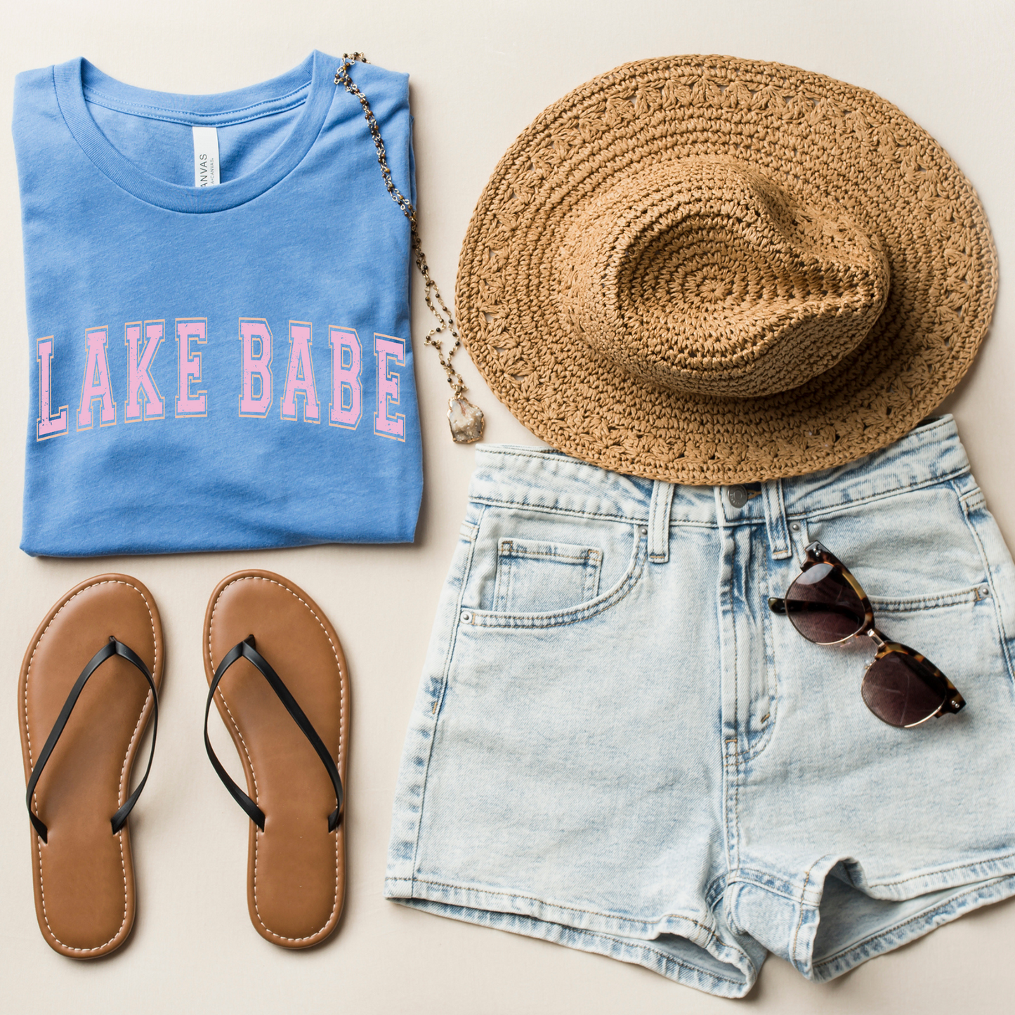 DTF LAKE BABE PINK TRANSFER