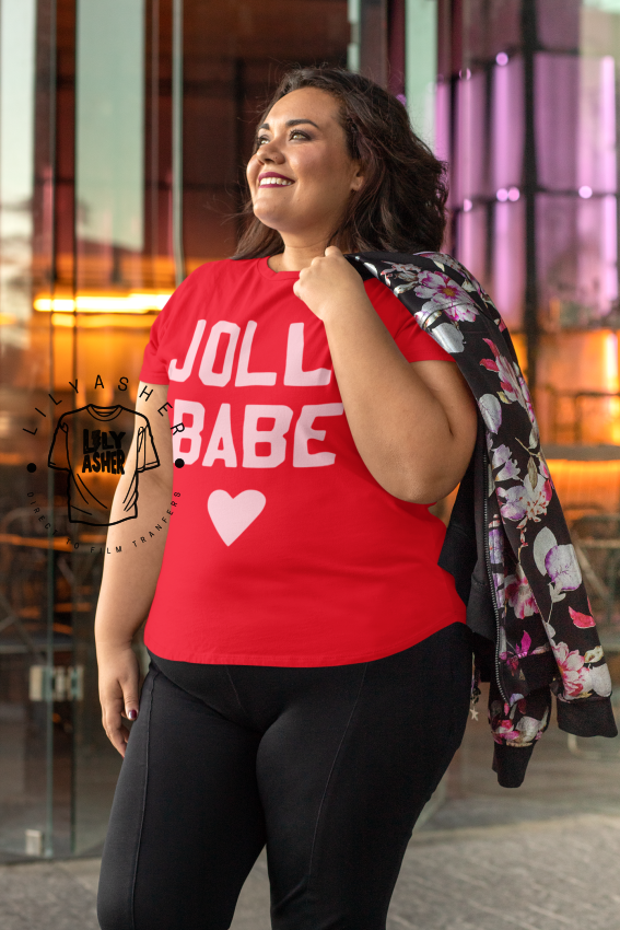 Dtf Jolly Babe Heart Transfer