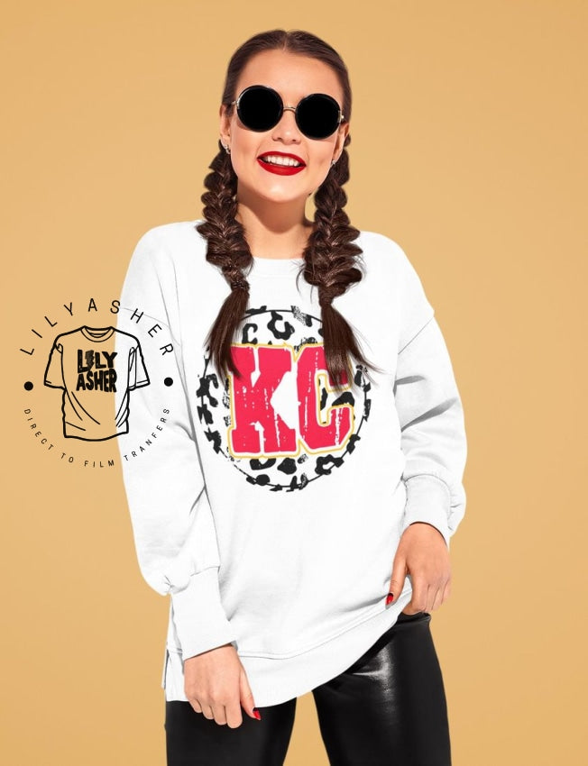 Dtf Kansas Leopard Circle Transfer