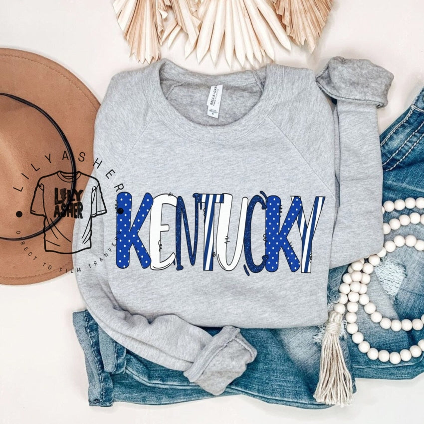 Dtf Kentucky Patchwork Transfer