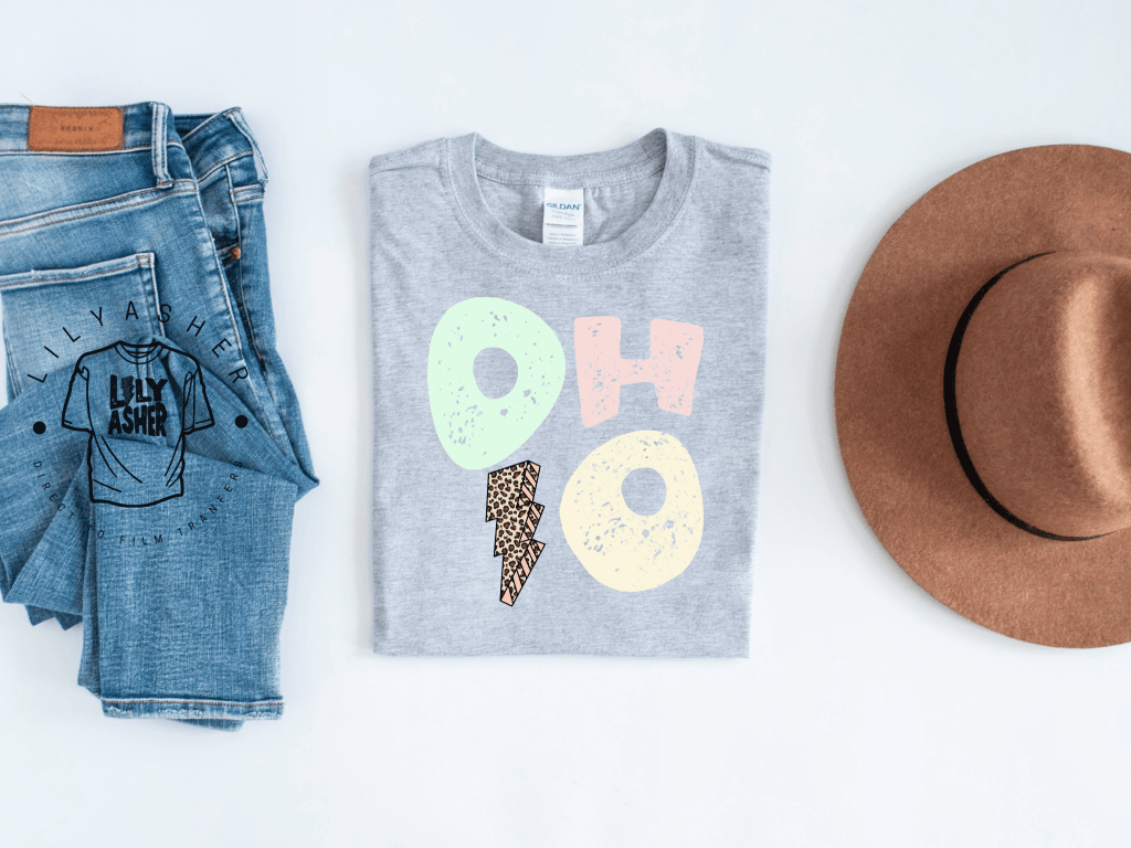 Dtf Ohio Pastel Lightning Bolt Transfer