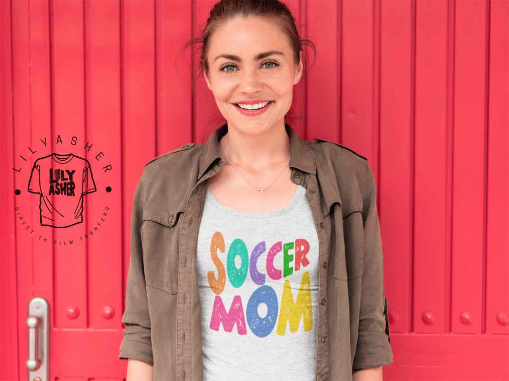 Dtf Soccer Mom Multi-Color Transfer