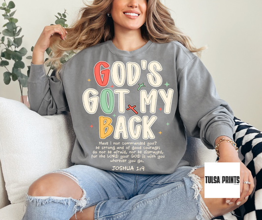 DTF GODS GOT MY BACK TRANSFER