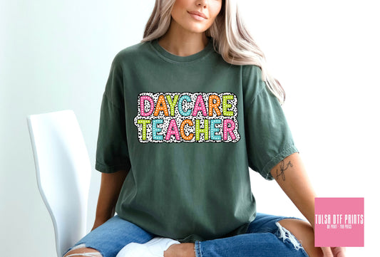 DTF DAYCARE TEACHER DALMATIAN PRINTS TRANSFER