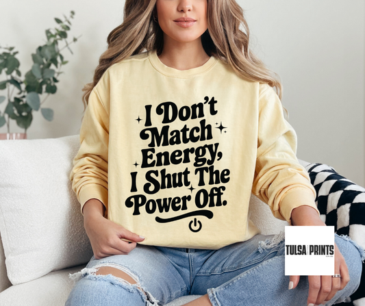 DTF SHUT THE POWER OFF TRANSFER