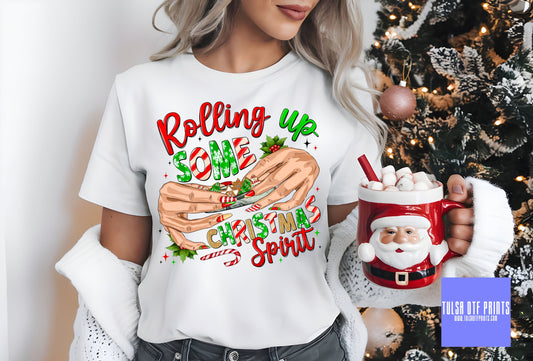 DTF ROLLING UP SOME CHRISTMAS SPIRIT TRANSFER