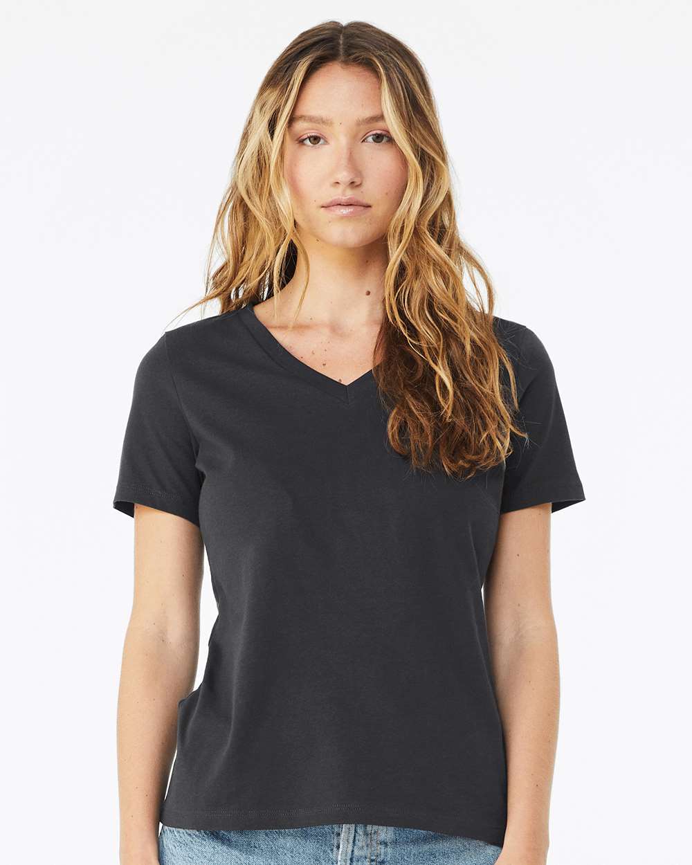 BELLA+CANVAS WOMEN'S RELAXED V-NECK TEE 6405 (Completed Shirt)