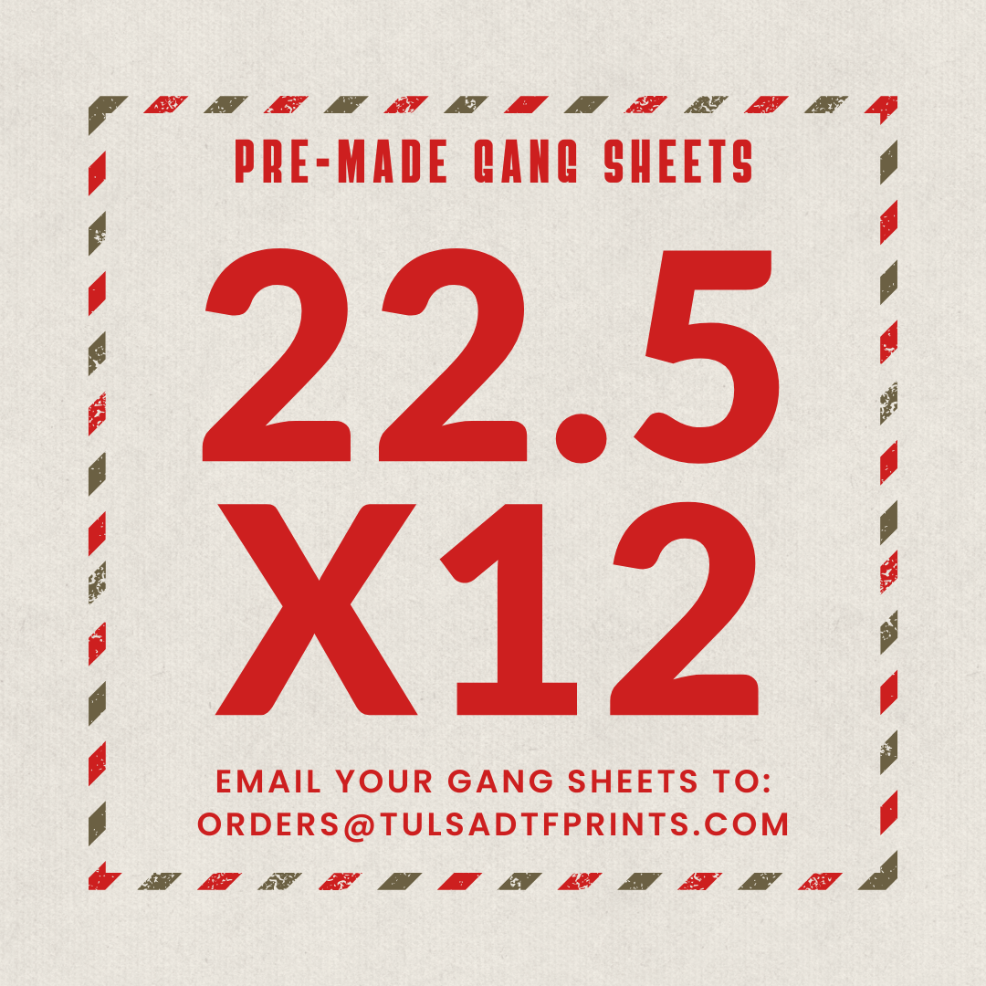 PRE-MADE CUSTOM GANG SHEET - 22.5X12