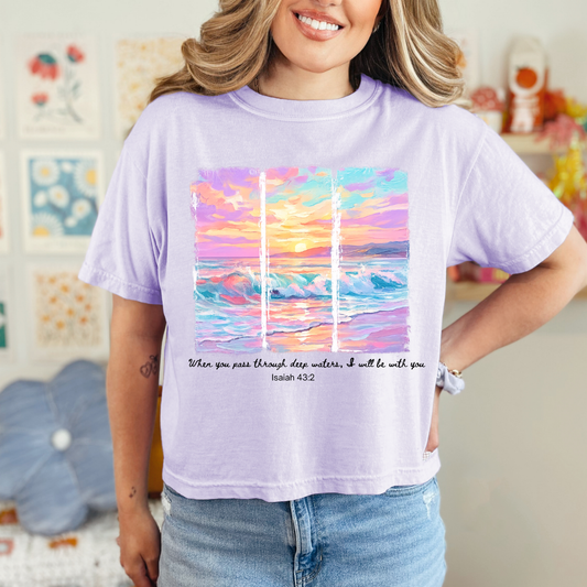 DTF PASTEL OCEAN ISAIAH 43:2 TRANSFER