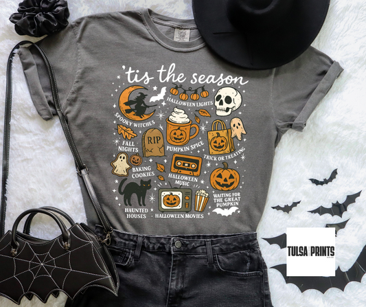 DTF HALLOWEEN VIBES CHECKLIST TRANSFER