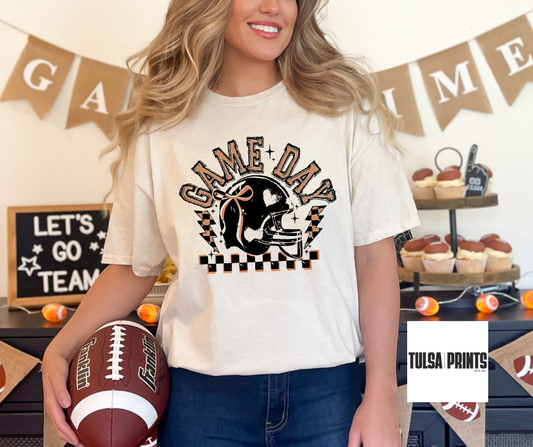 DTF RETRO GAMEDAY FOOTBALL BOW TRANSFER