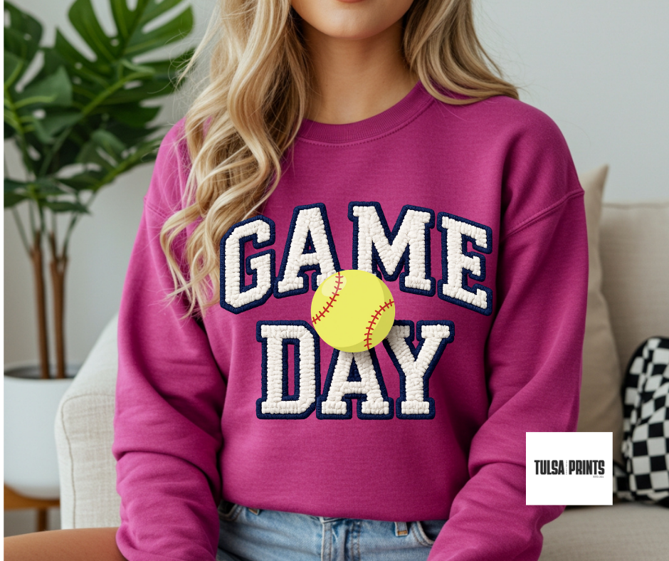 DTF GAME DAY EMBROIDERED TRANSFER
