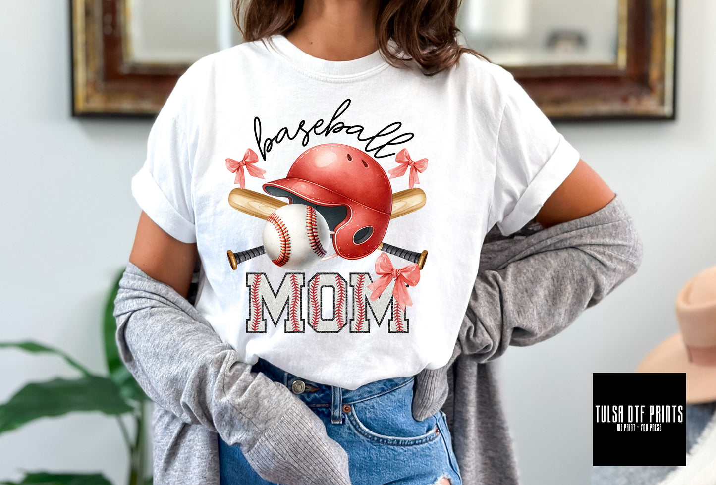 DTF BASEBALL MOM COQUETTE TRANSFER