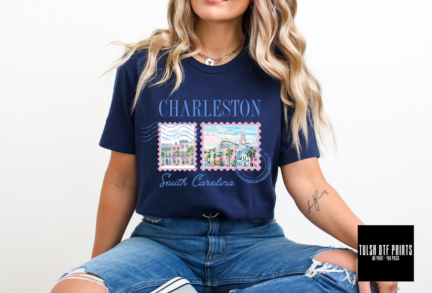 DTF CHARLESTONE - SOUTH CAROLINA STAMP TRANSFER