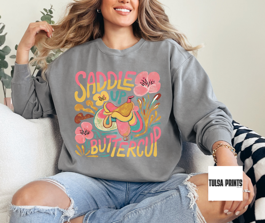 DTF SADDLE UP BUTTERCUP TRANSFER