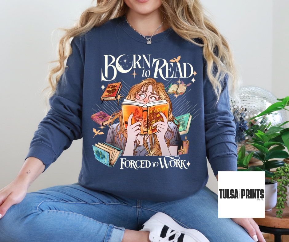 DTF BORN TO READ TRANSFER