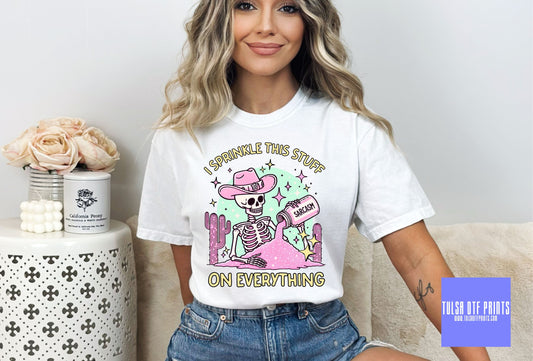 DTF SPRINKLE SARCASM SKELETON TRANSFER