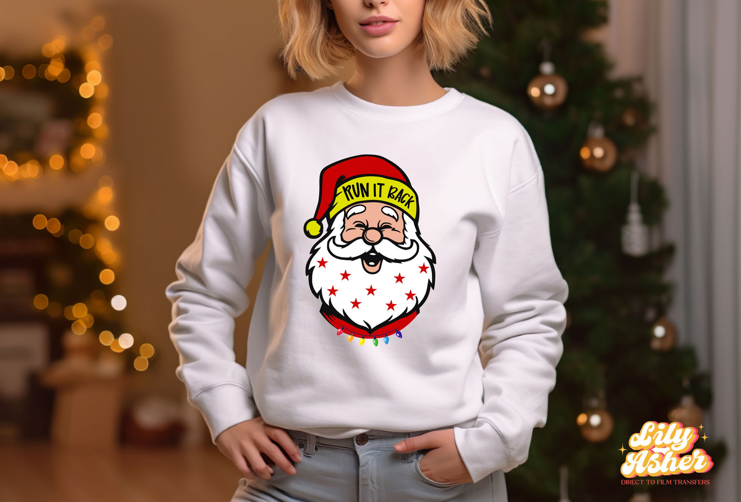 DTF SANTA RUN IT BACK TRANSFER