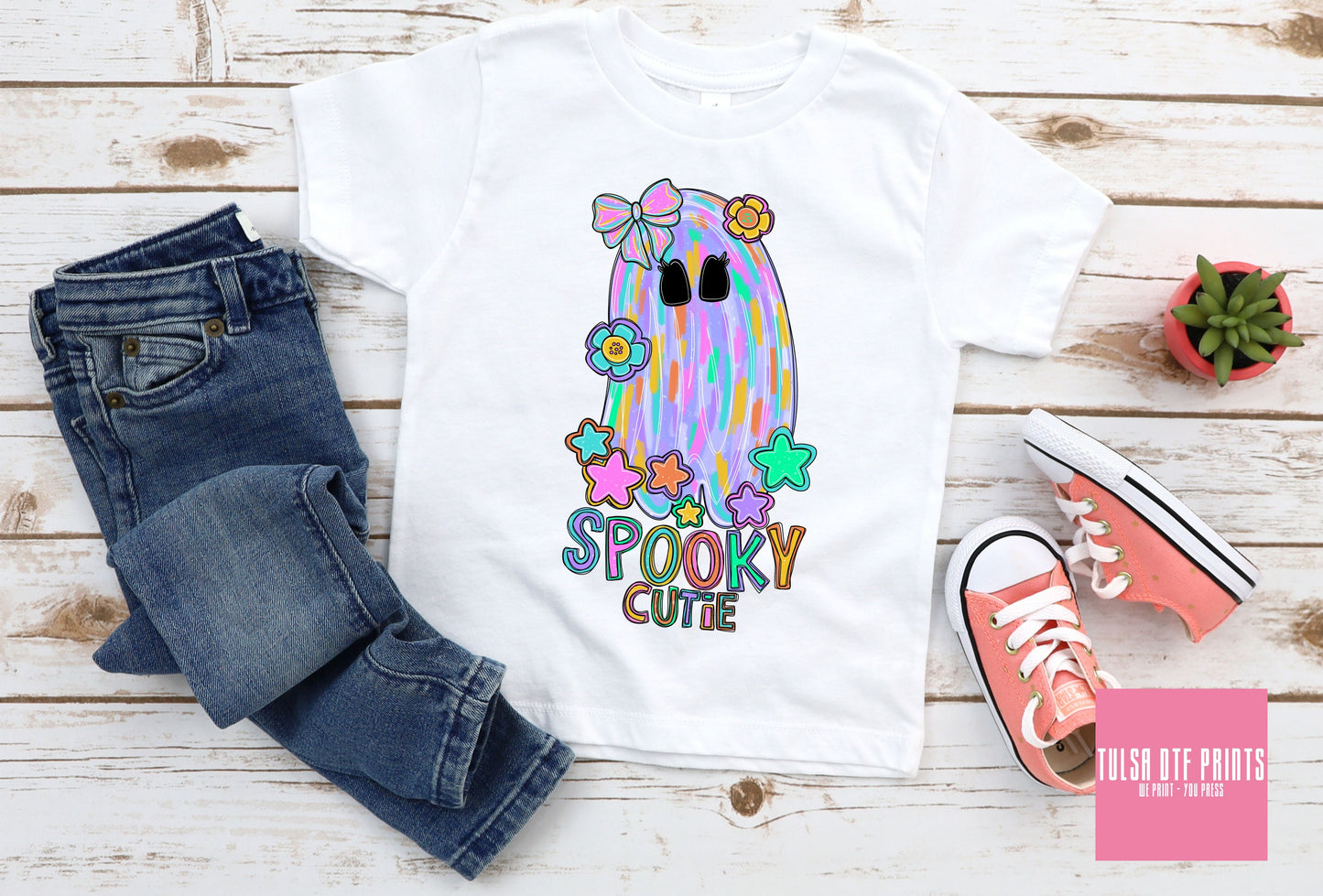 DTF GHOST SPOOKY CUTIE TRANSFER