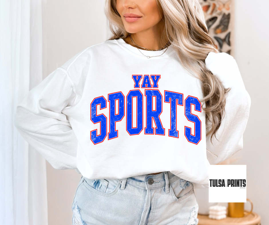 DTF YAY SPORTS DISTRESSED TRANSFER