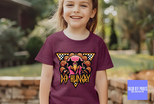 DTF DEF HUNGRY GLITTER TURKEY TRANSFER