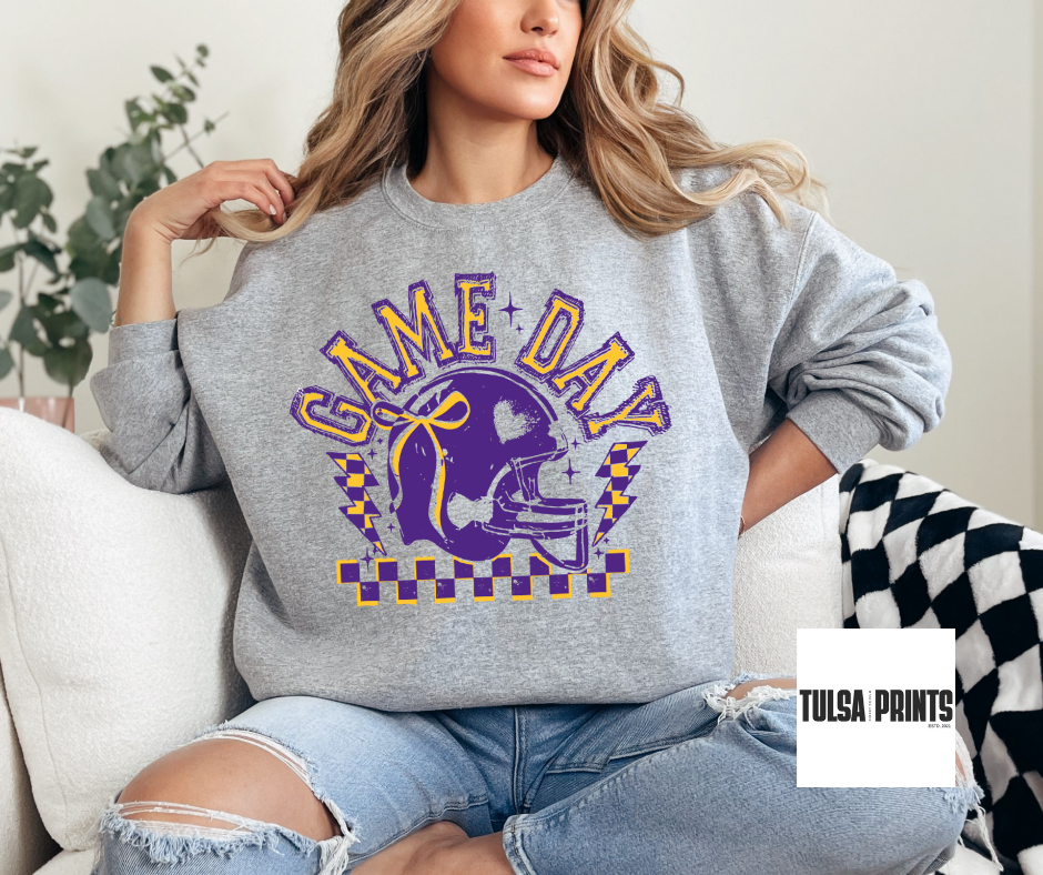 DTF RETRO GAMEDAY FOOTBALL BOW TRANSFER