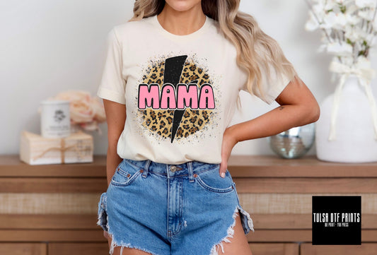 DTF LEOPARD MAMA W/ LB TRANSFER