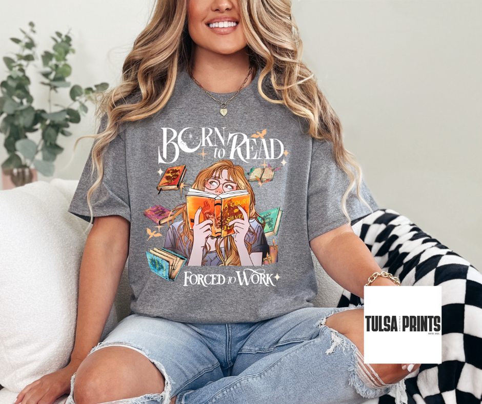 DTF BORN TO READ TRANSFER