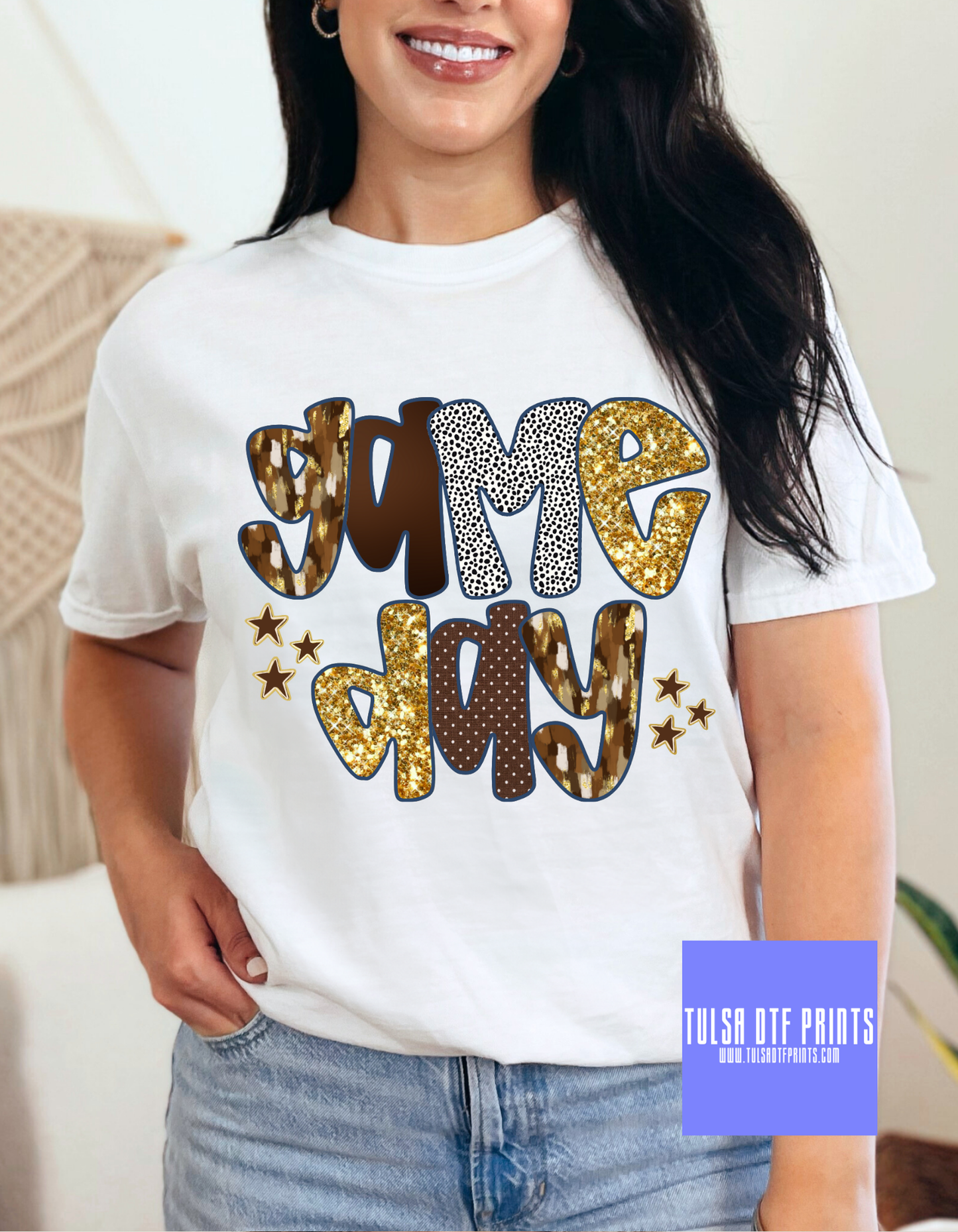 DTF GAME DAY BRUSHSTROKE (MULITPLE COLORS) TRANSFER