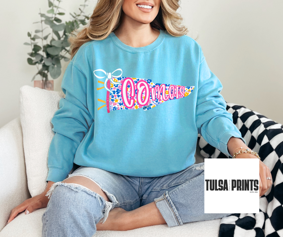 DTF FLORAL SPIRIT PENNANT TRANSFER