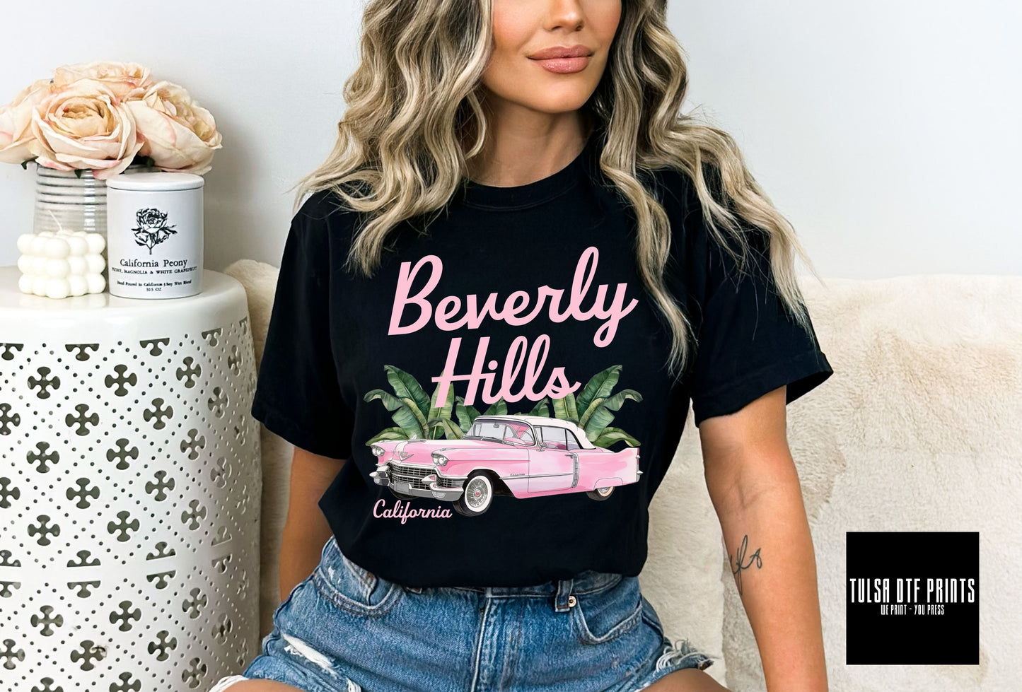 DTF BEVERLY HILLS CALIFORNIA TRENDY TRANSFER