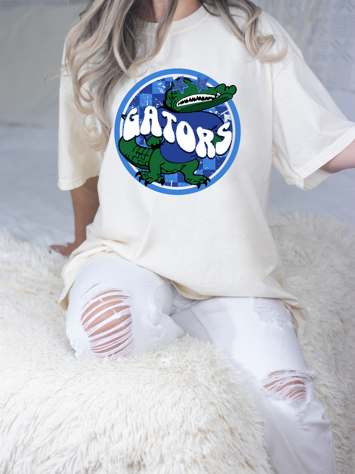 DTF GATORS ROYAL/GREEN PREPPY MASCOT TRANSFER