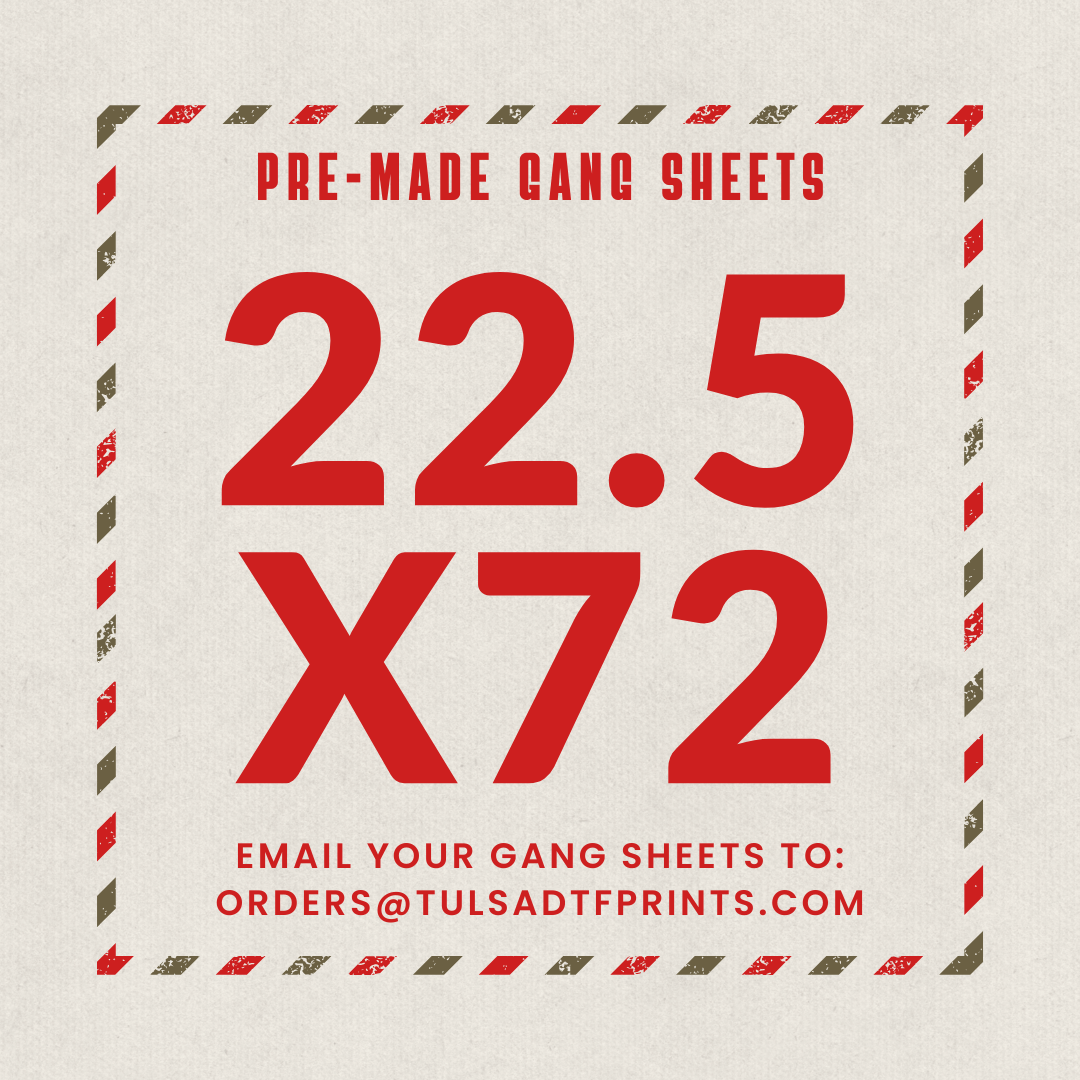 PRE-MADE CUSTOM GANG SHEET - 22.5X72
