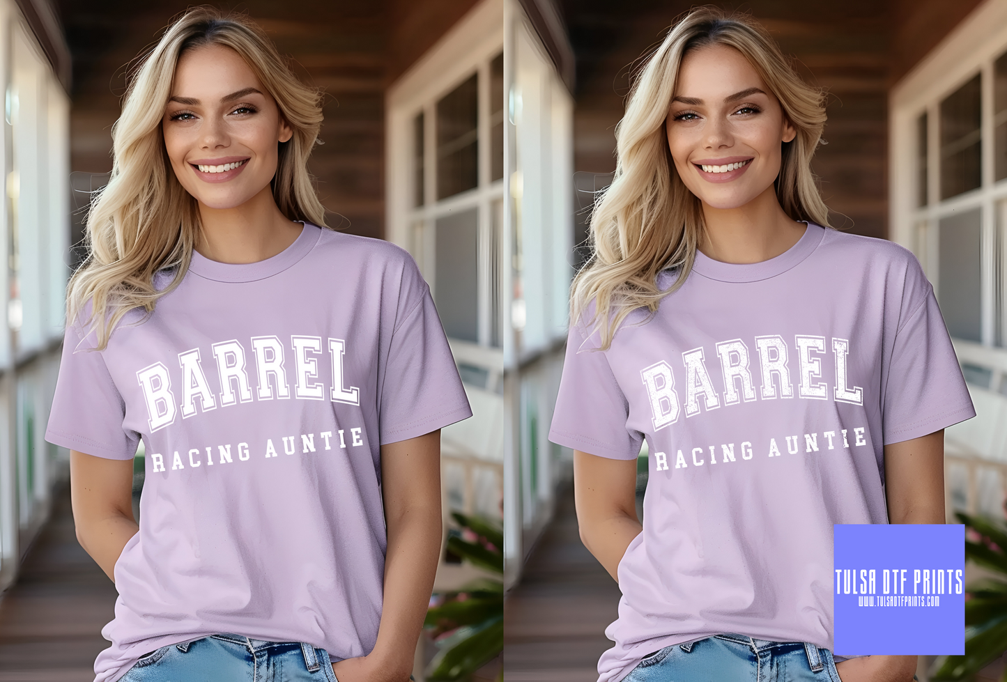 DTF BARREL RACING AUNTIE (2 COLORS AVAIL.) TRANSFER