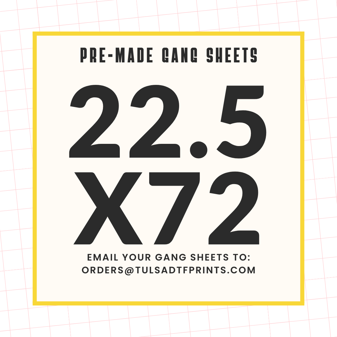 PRE-MADE CUSTOM GANG SHEET - 22.5X72