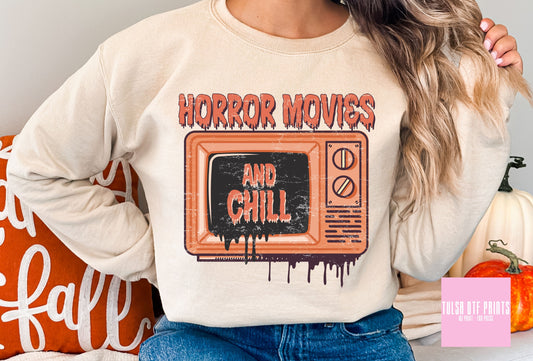 DTF HORROR MOVIES AND CHILL RETRO DESIGN TRANSFER